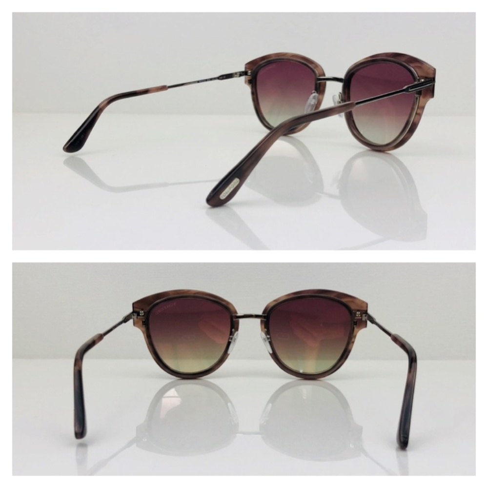 New TOM FORD Mia Rounded Havana Sunglasses - Picture 7 of 16